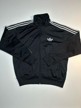 Adidas Originals Adicolor Firebird Track Jacket Black White Trefoil Full Zip